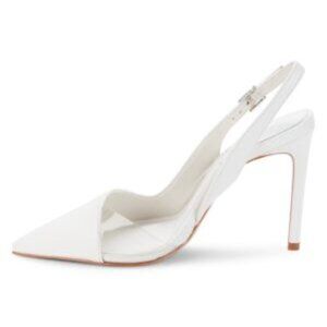 Schutz Emma Slingback Pumps, White, Size 11